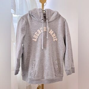Abercrombie & Fitch Light Gray Hoodie - Size L